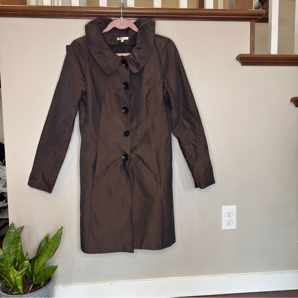Matty M Dark Brown Trench Coat